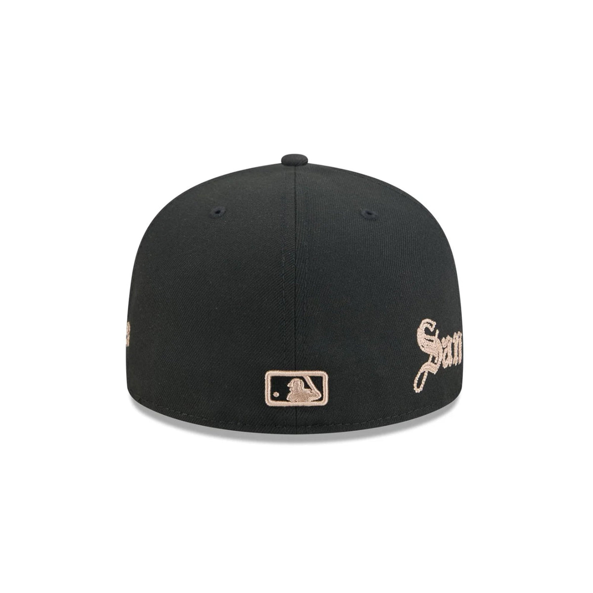 San Diego Padres Gothic Lettering Black 59FIFTY Fitted Hat - New Era - 23014341901