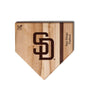 San Diego Padres Home Plate Cutting Boards | Multiple Sizes | Multiple Designs - Baseball BBQ - 