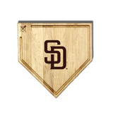 San Diego Padres Home Plate Cutting Boards | Multiple Sizes | Multiple Designs - Baseball BBQ - 