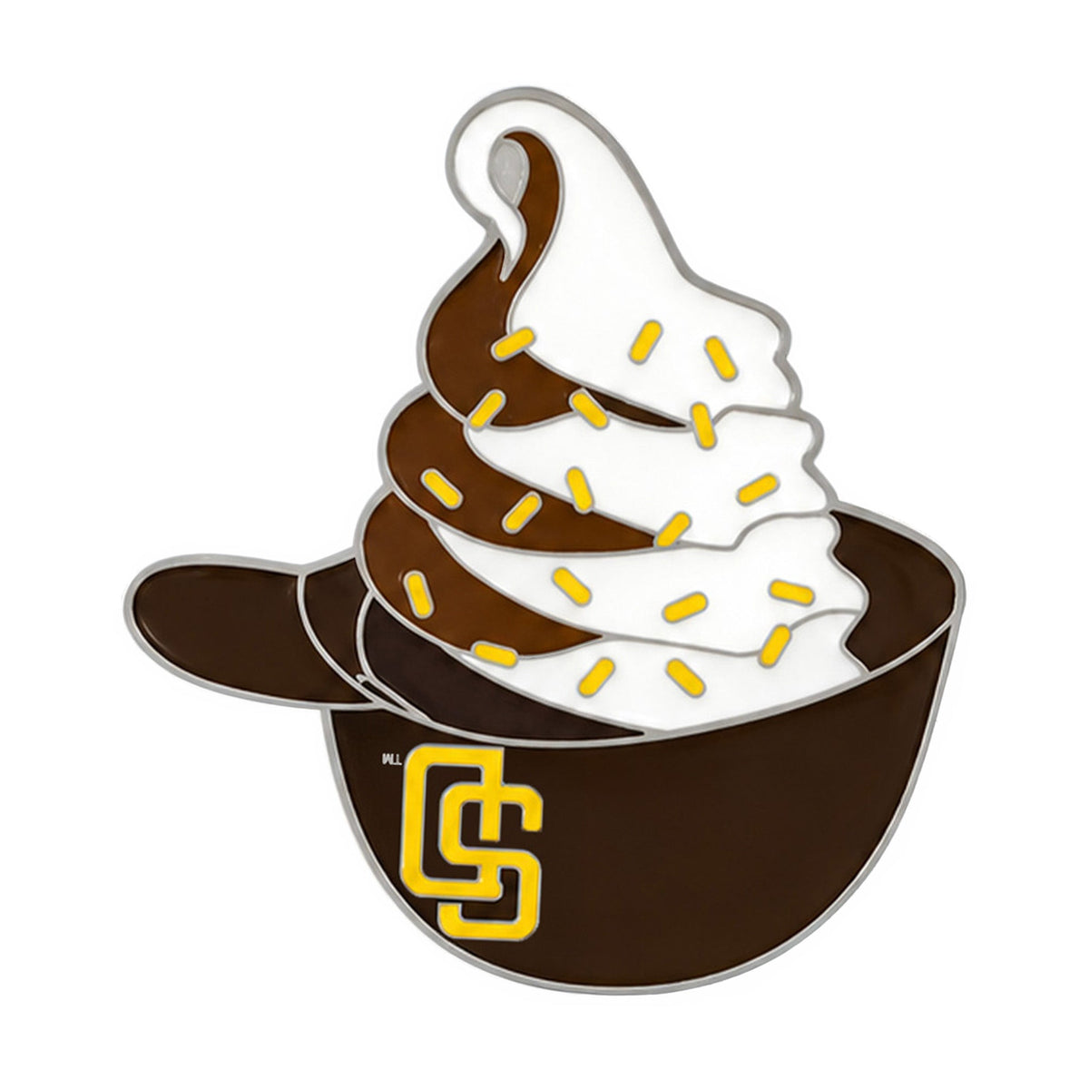 San Diego Padres Ice Cream Helmet Enamel Pin - PSG - 252741901