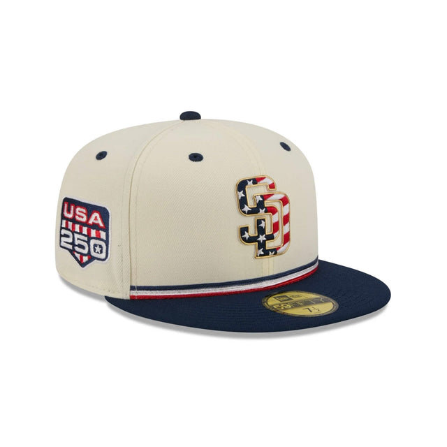 San Diego Padres Independence Day 2026 59FIFTY Fitted Hat - New Era - 37090341901