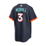 San Diego Padres Jackson Merrill 3 City Connect 2026 Obsidian Stadium Jersey - Nike - 235904419201