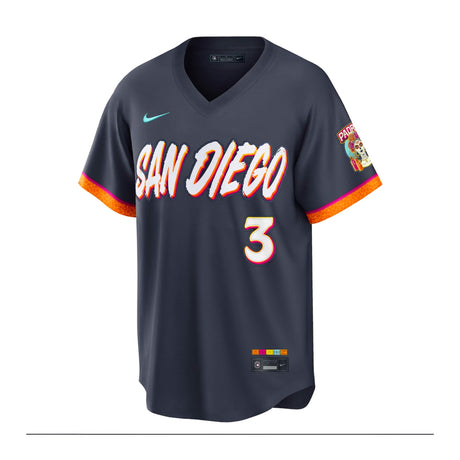 San Diego Padres Jackson Merrill 3 City Connect 2026 Obsidian Stadium Jersey - Nike - 235904419201