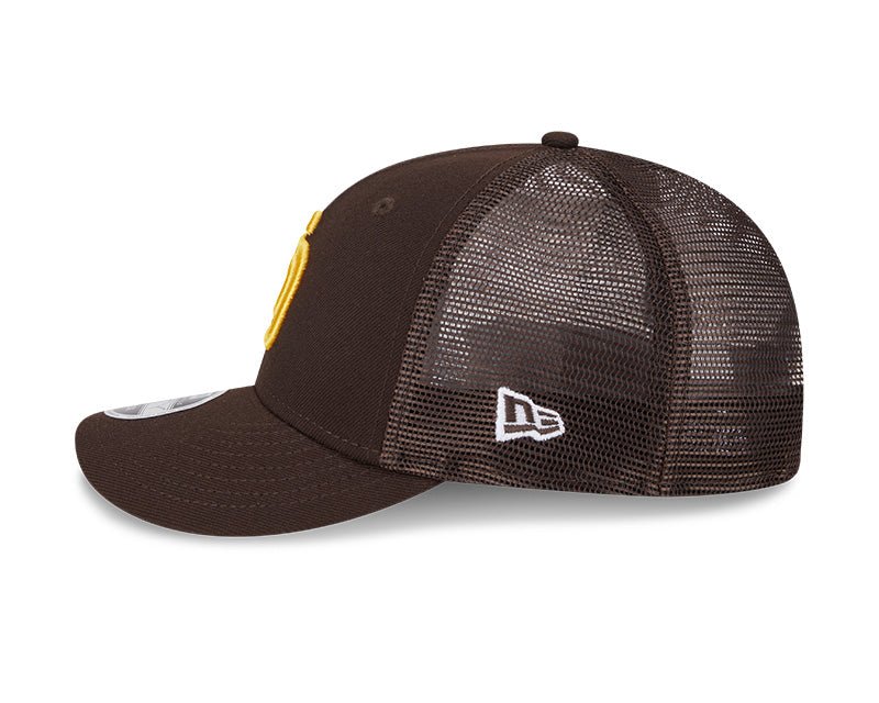 San Diego Padres Logo Brown 9FIFTY Snapback Trucker Hat - New Era - 23010141902