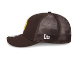 San Diego Padres Logo Brown 9FIFTY Snapback Trucker Hat - New Era - 23010141902