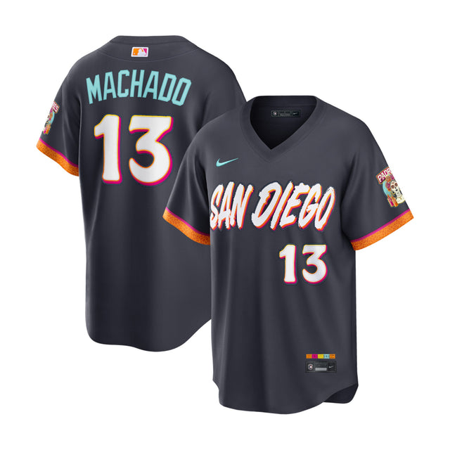 San Diego Padres Manny Machado City Connect 2026 Obsidian Stadium Jersey - Nike - 235904419225