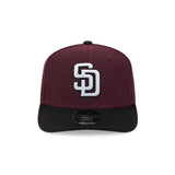 San Diego Padres Maroon & Black 9SEVENTY Stretch Snap Hat - New Era - 23013941901