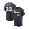 San Diego Padres Mason Miller 2026 City Connect Obsidian T-Shirt - Nike - 232002419742