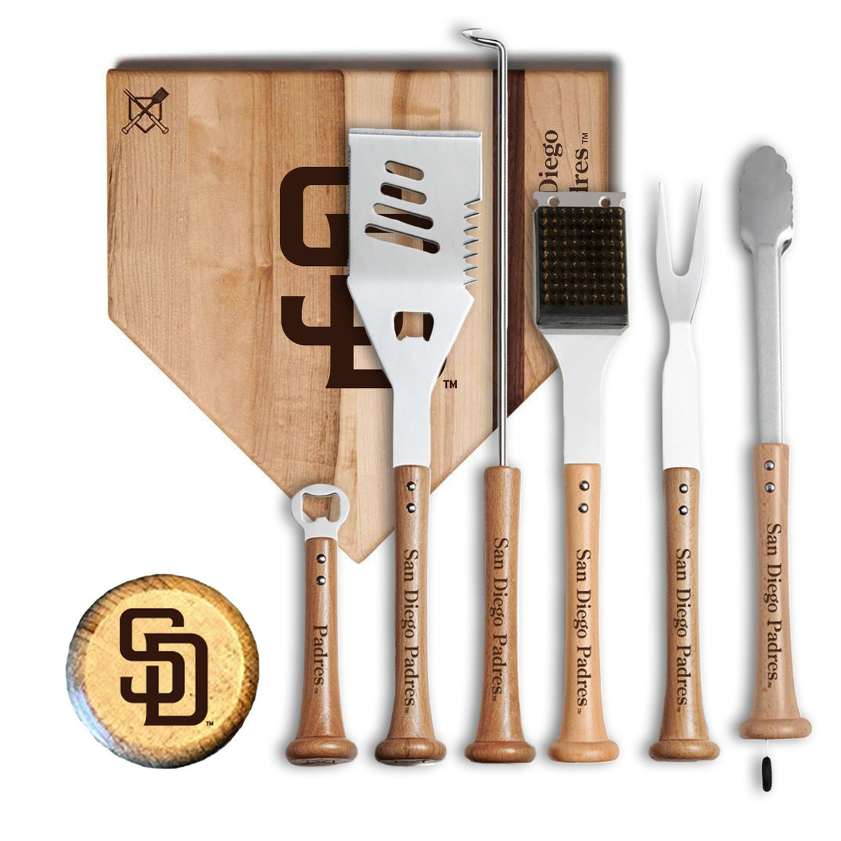 San Diego Padres MVP Grill Set - Baseball BBQ - 