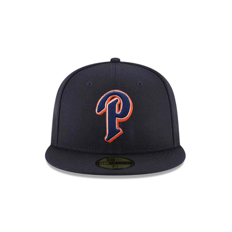 San Diego Padres New Era Navy with Orange Outline "P" 59FIFTY Fitted Hat - New Era - 