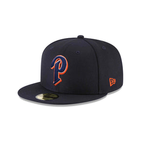 San Diego Padres New Era Navy with Orange Outline "P" 59FIFTY Fitted Hat - New Era - 