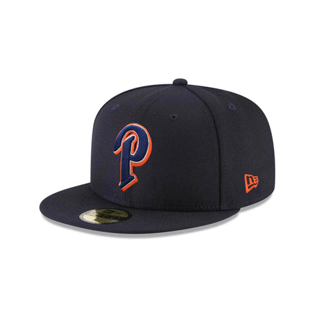 San Diego Padres New Era Navy with Orange Outline "P" 59FIFTY Fitted Hat - New Era - 