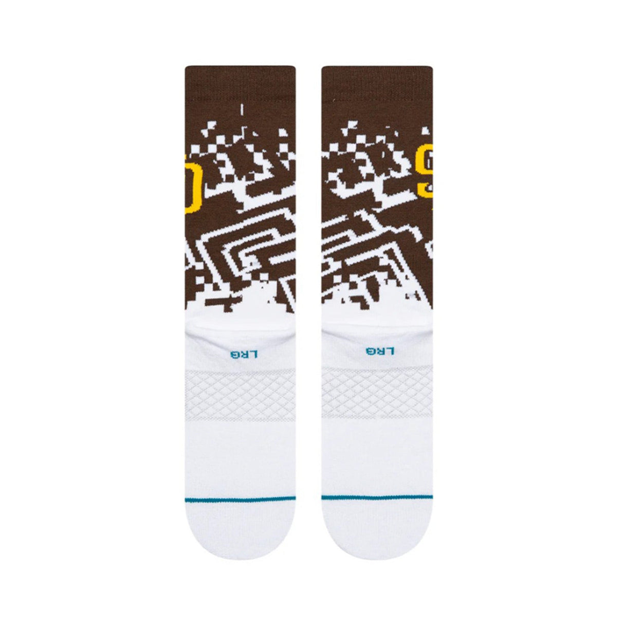 San Diego Padres Pixel Brown Crew Socks - Stance - 281403417