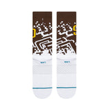San Diego Padres Pixel Brown Crew Socks - Stance - 281403417