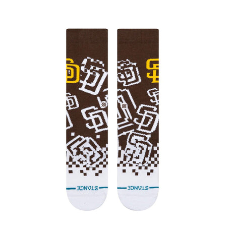 San Diego Padres Pixel Brown Crew Socks - Stance - 281403417