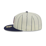 San Diego Padres Retro City Pinstripe Cream & Navy 59FIFTY Fitted Hat - New Era - 23710141901