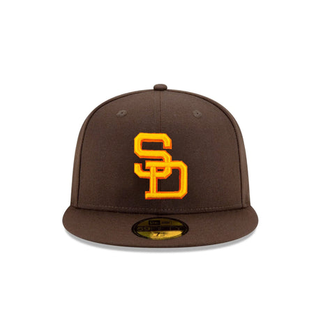 San Diego Padres Retro Logo Evergreen Brown 59FIFTY Fitted Hat - New Era - 23480141912