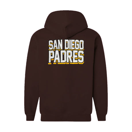 San Diego Padres Script Brown Full - Zip Hoodie - New Era - 23410441901