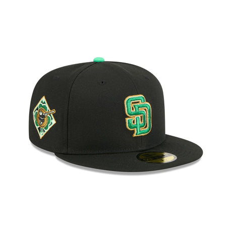 San Diego Padres St. Patrick's Day 2026 Black 59FIFTY Fitted Hat - New Era - 37090141901