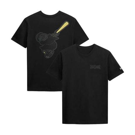 San Diego Padres Swinging Friar Black Tonal Graphic T-Shirt - New Era - 230491441909