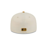 San Diego Padres Swinging Friar Two - Tone Cream & Gold 59FIFTY Fitted Hat - New Era - 23011041902