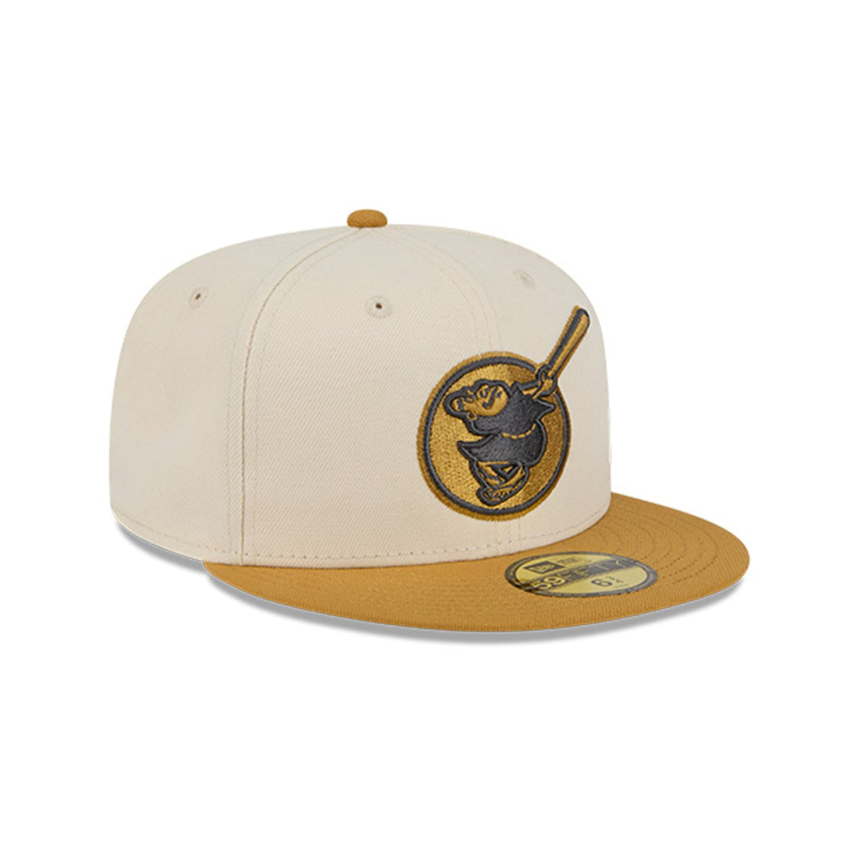 San Diego Padres Swinging Friar Two - Tone Cream & Gold 59FIFTY Fitted Hat - New Era - 23011041902