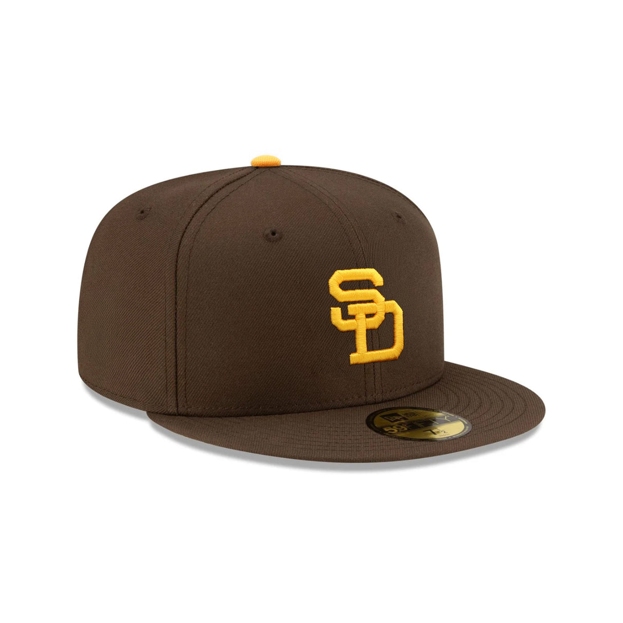 San Diego Padres Team Logo Walnut Brown 59FIFTY Fitted Hat - New Era - 23863341912