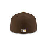 San Diego Padres Team Logo Walnut Brown 59FIFTY Fitted Hat - New Era - 23863341912