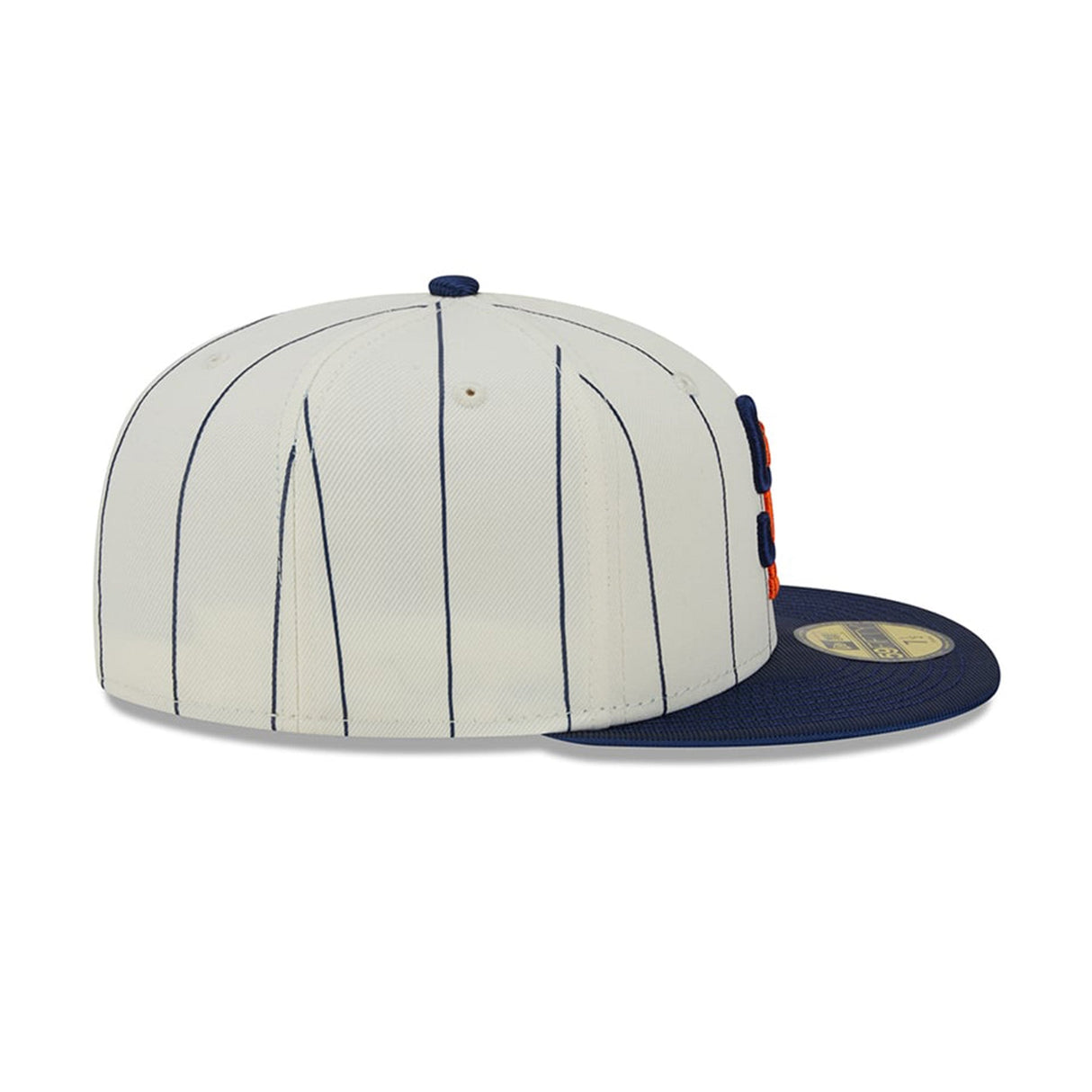 San Diego Padres Team Shimmer Pinstripe Cream & Navy 59FIFTY Fitted Hat - New Era - 23332541901