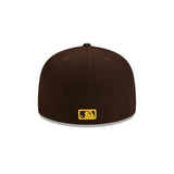 San Diego Padres Text Logo Brown 59FIFTY Fitted Hat - New Era - 23334641901