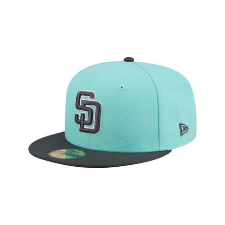 San Diego Padres Two - Tone Turquoise & Charcoal 59FIFTY Fitted Hat - New Era - 23010741901