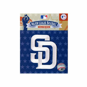 San Diego Padres White SD Logo Embroidered Patch - The Emblem Source - 
