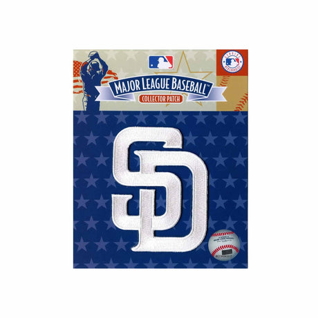 San Diego Padres White SD Logo Embroidered Patch - The Emblem Source - 