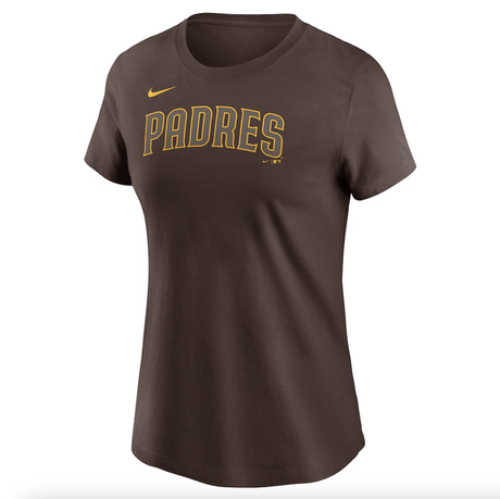 San Diego Padres Women's Jackson Merrill Nike Brown Fuse Name & Number T-Shirt - Nike - 
