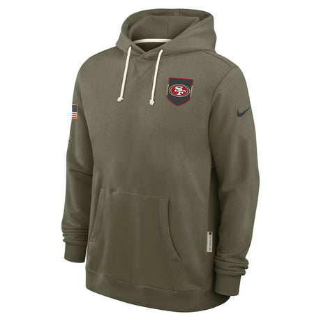 San Francisco 49ers 2025 Salute to Service Sideline Nike® Dri - Fit Olive Standard Issue Hoodie - Nike - 