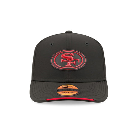 San Francisco 49ers 2026 NFL Sideline Collection Black 9SEVENTY Stretch-Snap Hat - New Era - 23850510107