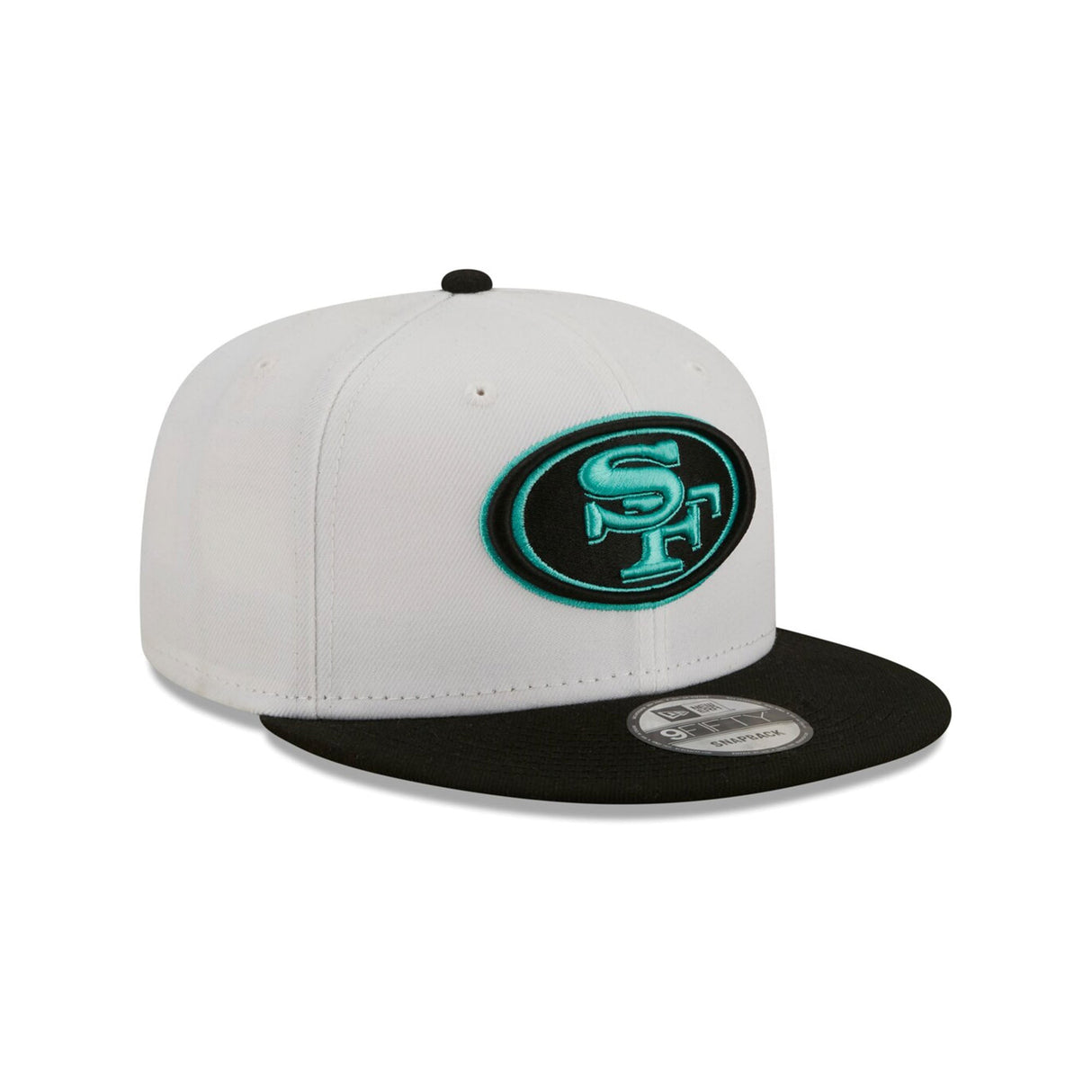 San Francisco 49ers 9FIFTY Snapback Hat - White/Black - New Era - 