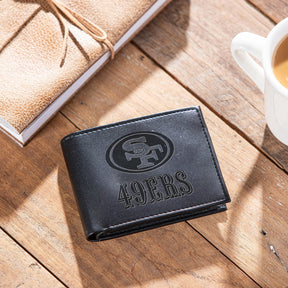 San Francisco 49ers, Bi - Fold Wallet, Black - EG Collective - 801946245797