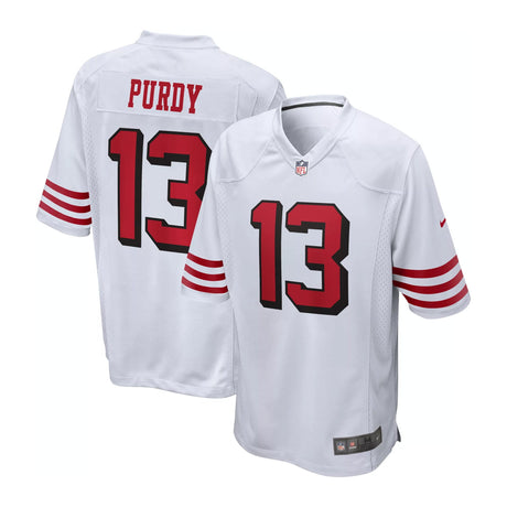 San Francisco 49ers Brock Purdy 13 Nike® White Alt 2 Game Jersey - Nike - 2304401101133