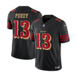 San Francisco 49ers Brock Purdy 2025 Black Rivalries Collection Game Jersey - Nike - 2304401101149