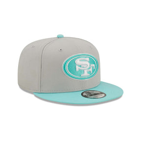 San Francisco 49ers Gray & Mint 9FIFTY Snapback Hat - New Era - 