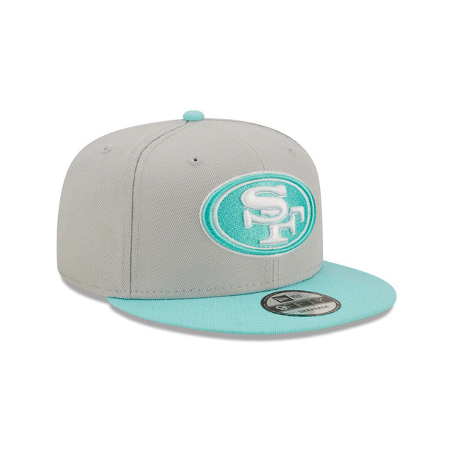 San Francisco 49ers Gray & Mint 9FIFTY Snapback Hat - New Era - 
