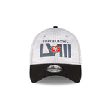 San Francisco 49ers Heather Gray/Black Super Bowl LVIII 39THIRTY Flex Fit Hat - New Era - 