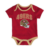 San Francisco 49ers Infant All Day Play 3 - Piece Bodysuit Set - NFL - 24330110101