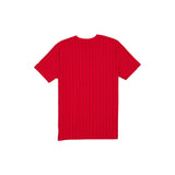 San Francisco 49ers Red & Gold New Era Throwback Pinstripe T-Shirt - New Era - 