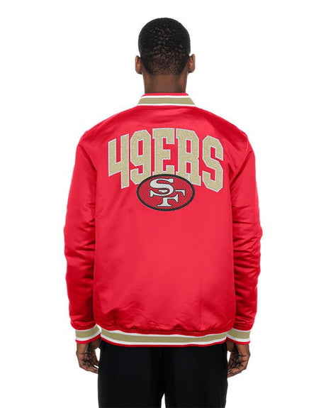 San Francisco 49ers Red Satin Classics Jacket - New Era - 