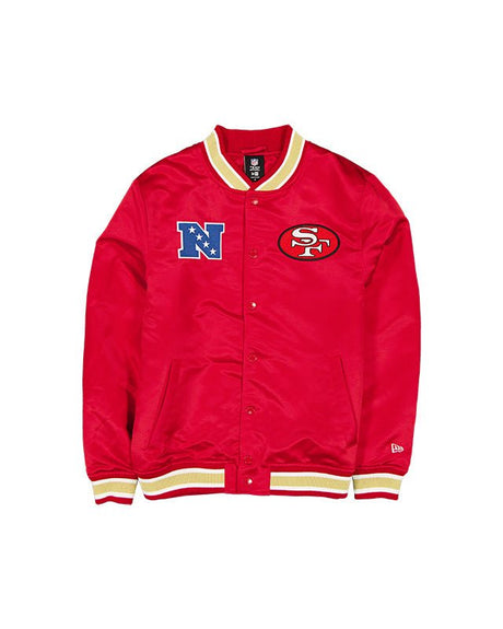 San Francisco 49ers Red Satin Classics Jacket - New Era - 