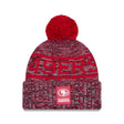 San Francisco 49ers Red/Gray Pom Knit Beanie - New Era - 