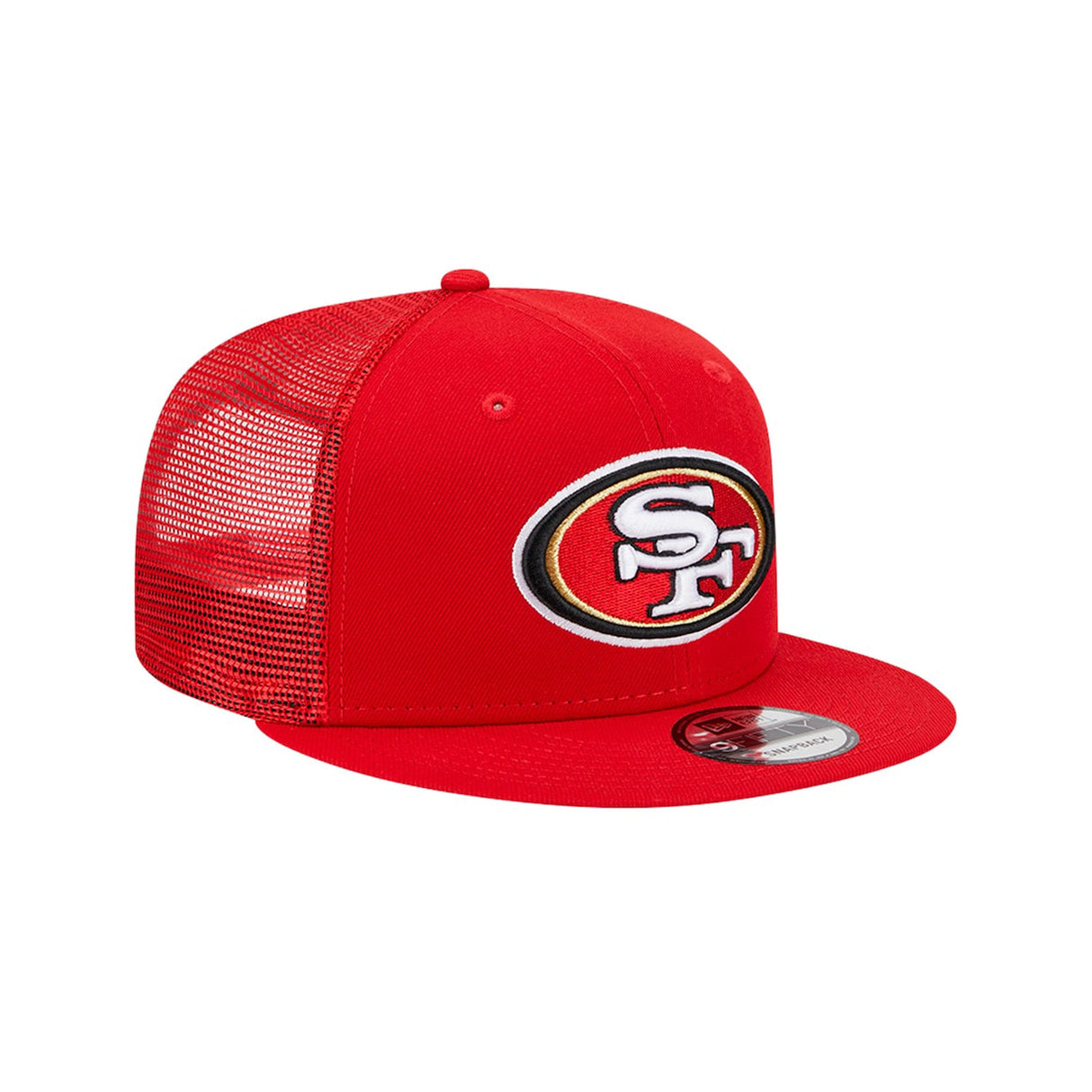 San Francisco 49ers Scarlet Red 9FIFTY Trucker Snapback Hat - New Era - 23850210101