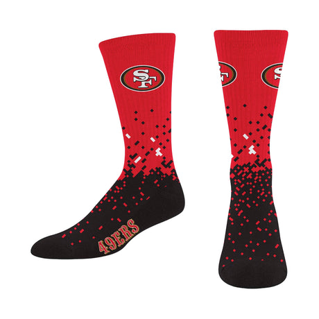 San Francisco 49ers Spray Zone Crew Socks - For Bare Feet - 155801099